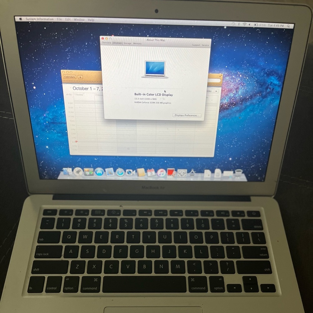 2013 Apple Mac book Air, it was used for work. 100% fully functional.